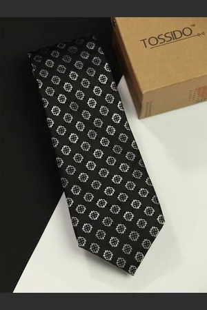Tossido Men Woven Design Broad Tie