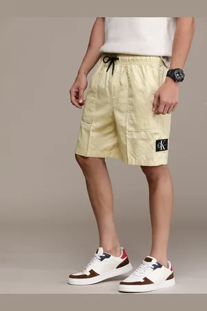 Calvin Klein Men Cotton Linen Regular Fit Shorts