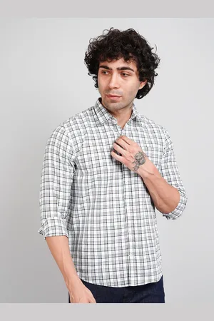 Tim Men Comfort Checked Cotton Casual Shirt
