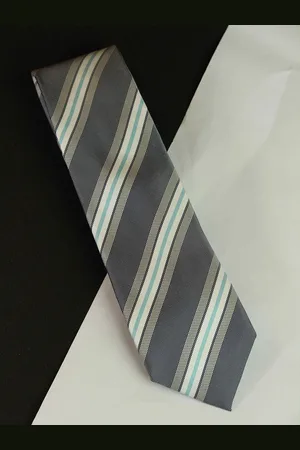 Tossido Men Striped Silk Broad Tie