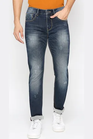 Being Human Men Mid Rise Slim Fit Clean Look Heavy Fade Jeans