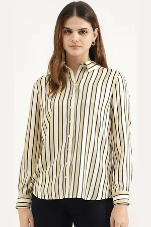 Benetton Women Opaque Striped Casual Shirt