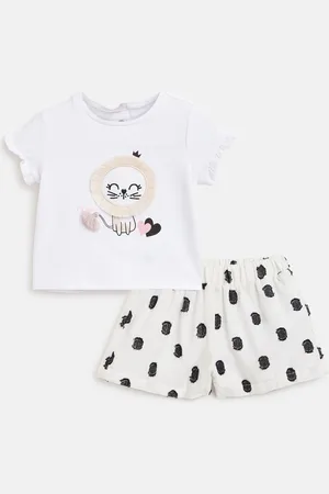 chicco Girls Printed T-shirt With Trousers