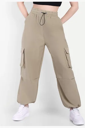Broadstar Women Smart High-Rise Parachute Trousers