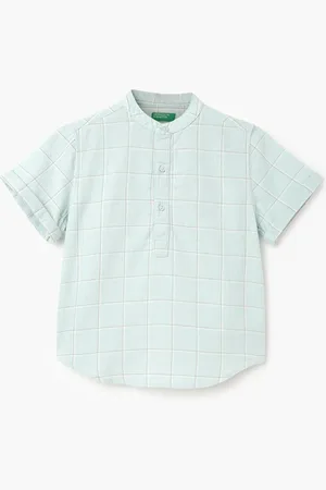 Benetton Boys Vertical Stripes Opaque Casual Shirt