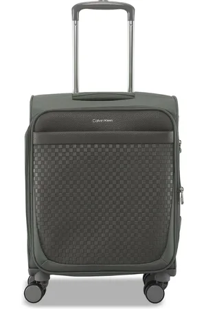 Calvin Klein CHECK-IN Range Charcoal 20" Cabin Soft Trolley Bag