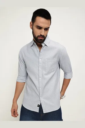 VALEN CLUB Men Slim Fit Opaque Casual Shirt