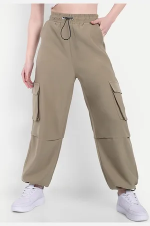 Broadstar Women Smart High-Rise Cargos Trousers