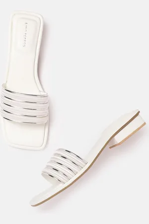 Lino Perros Women Striped Open Toe Flats