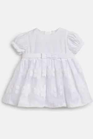 chicco Girls Floral Printed Cotton Fit & Flare Dress