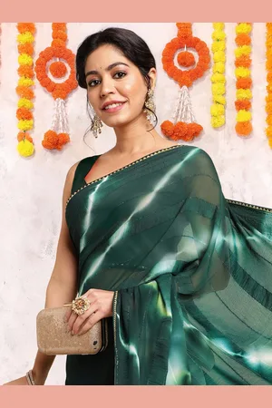 Mirchi Fashion Tie and Dye Gotta Patti Designer Saree