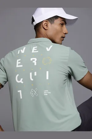 HRX Men Typography Printed Polo Collar T-shirt