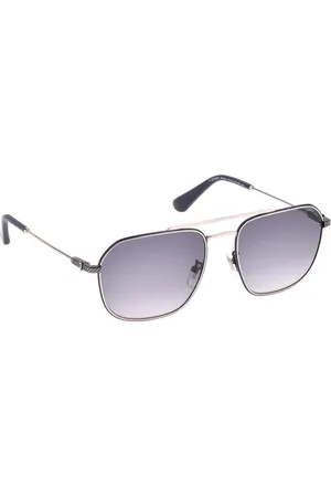 Police Men Square Sunglasses with UV Protected Lens SPLF64K57579SG