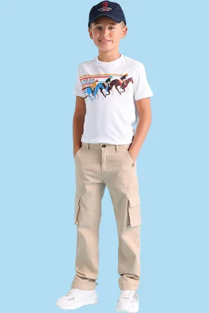 Ralph Lauren Boys Classic Mid-Rise Cotton Cargos Trousers
