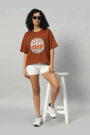 Funday Fashion Women Typography Printed Applique T-shirt