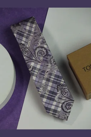 Tossido Men Woven Design Skinny Tie