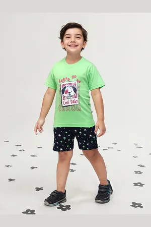 Toonyport Boys Graphic Printed Pure Cotton T-shirt with Shorts