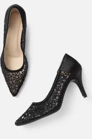 Lino Perros Embellished Lace Slim Heeled Party Pumps