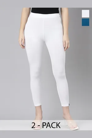 Twin Birds Pack Of 2 Women Solid Skinny Fit High Ankle Cropped Leggings