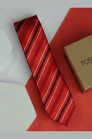 Tossido Men Woven Design Skinny Tie