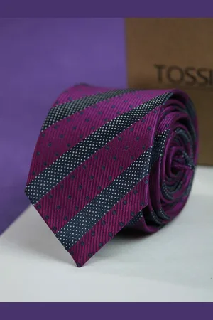 Tossido Men Woven Design Skinny Tie