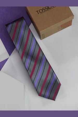 Tossido Men Woven Design Skinny Tie