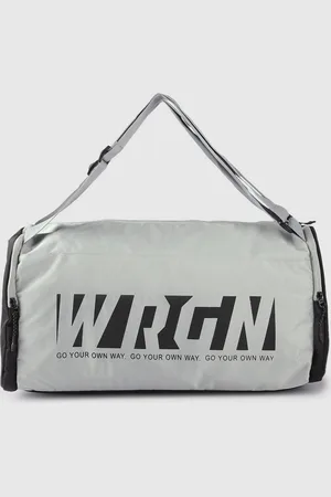 WROGN Unisex Brand Logo Printed Medium-Sized Duffel Bag 31L