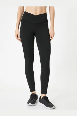 Koton Women High-Rise Ankle-Length Tights