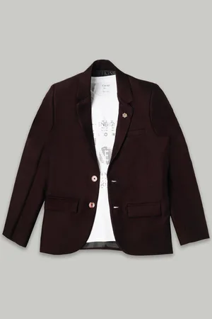 CAVIO Boys Pure Cotton Single-Breasted Blazer And T-Shirt
