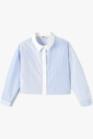 Koton Girls Opaque Striped Casual Shirt