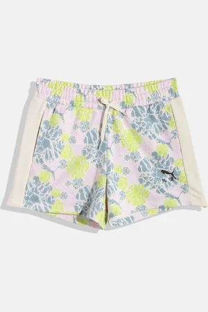 PUMA Girls T7 SNFLR Abstract Printed Shorts
