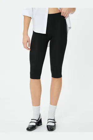 Koton Women Mid Rise Tight Fit Capris