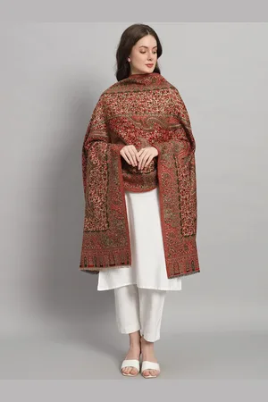 HANDICRAFT PALACE Paisley Woven Design Shawl
