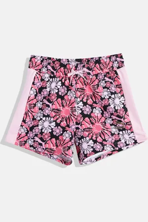 PUMA Girls T7 SNFLR Floral Printed Shorts