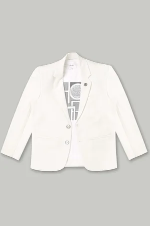 CAVIO Boys Pure Cotton Single-Breasted Blazer And T-Shirt