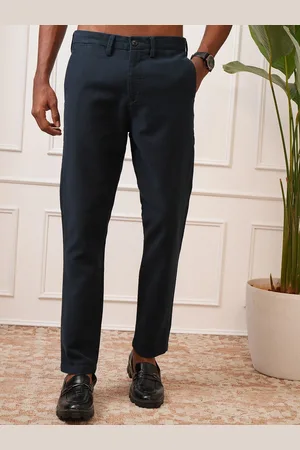 LocoMotive Men Premium Mid Rise Slim Fit Ankel Lenth Trouser