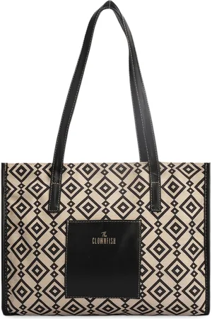 THE CLOWNFISH Ivan Geometric Printed Shoulder Bag