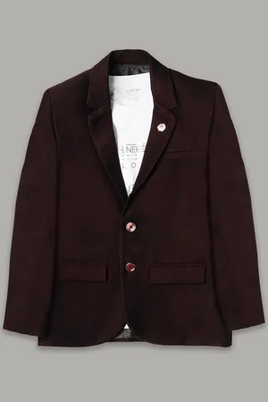 CAVIO Boys Pure Cotton Single-Breasted Blazers & T-Shirt