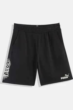 PUMA Boys Solid Pure Cotton Shorts