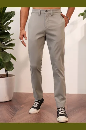 LocoMotive Premium Men Mid Rise Slim Fit Ankle Length Trousers