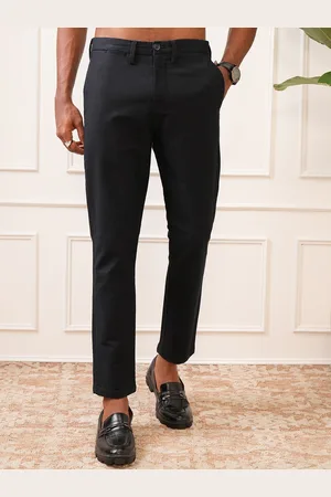 LocoMotive Men Premium Mid Rise Slim Fit Ankel Lenth Trouser