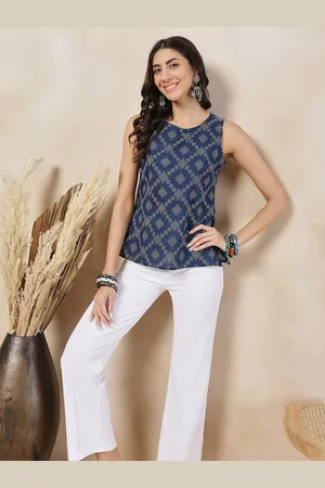 Anouk Geometric Printed Sleeveless Top