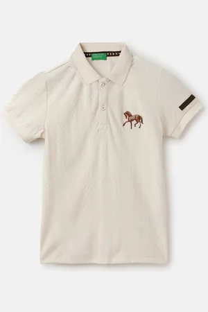 Benetton Boys Polo Collar Pure Cotton T-shirt