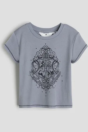 H&M Girls Ribbed T-shirt