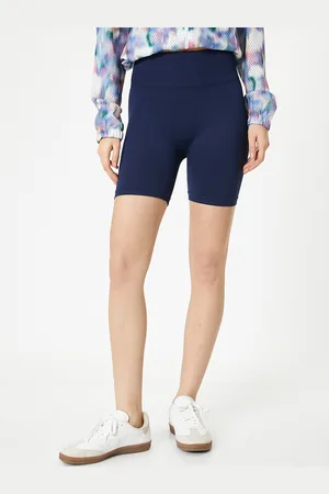 Koton Women High-Rise Above Knee-Length Sports Tights