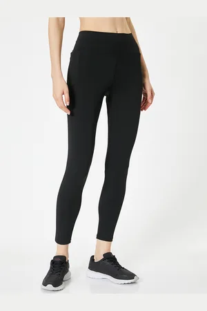 Koton Women High-Rise Ankle-Length Tights
