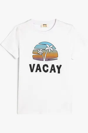 Koton Boys Typography Printed Pure Cotton T-shirt
