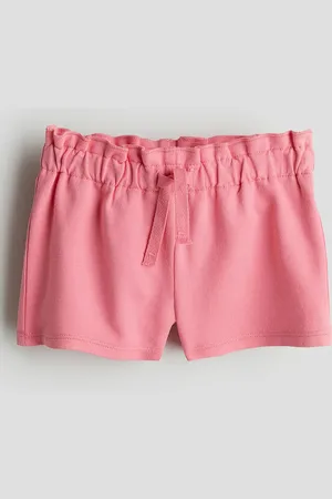 H&M Girls Frill-Trimmed Cotton Shorts