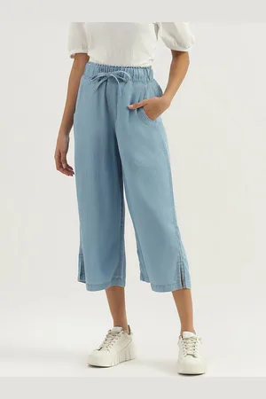 Benetton Women High-Rise Culottes Trousers
