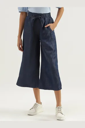 Benetton Women Mid-Rise Culottes Trousers